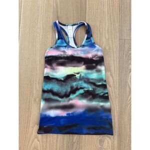 Ivivva By Lululemon Girls Racerback Tank Top Size 12 Multicolor Polyester/Spande